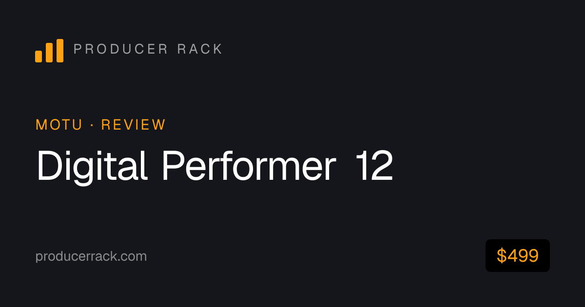 Digital Performer 12 Review (2026): Price, Features, Pros & Cons ...